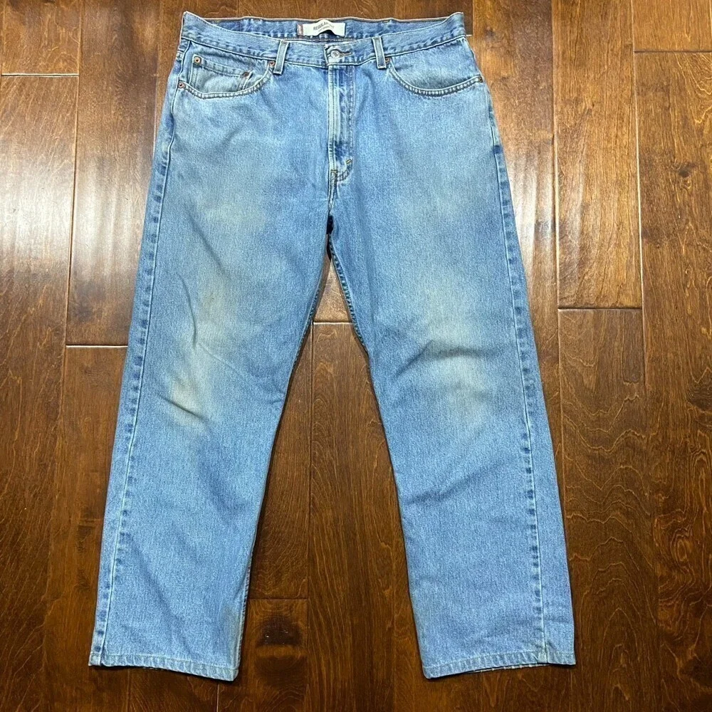 Levi's 505 Regular Fit 2003 Vintage Denim Blue Jeans Straight Men's Size 38 x 30